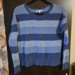 American Eagle Outfitters Navy Striped Knit Sweater